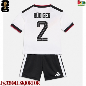 Tyskland Antonio Rudiger #2 Hemmakläder Barn VM 2026 Kortärmad (+ Korta byxor)